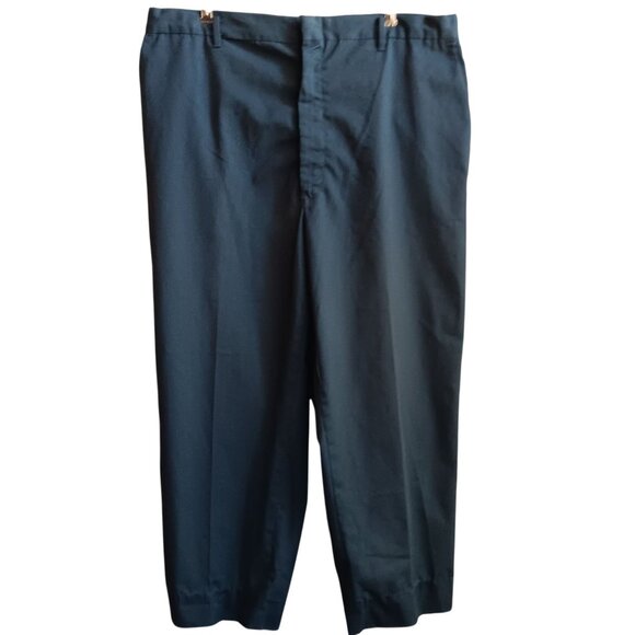 38x27 Vintage Mens 70's Gray Dacron Work/Dress Pants Slacks Talon Zipper USA - Picture 2 of 6